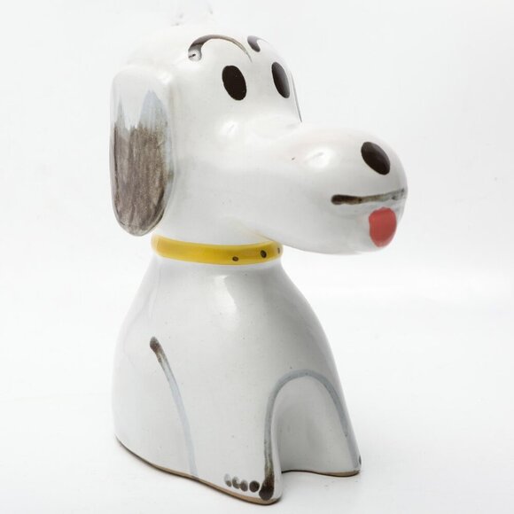Vintage Hand Painted Ceramic Snoopy Coin Bank Peanuts Dog Dan Brechner DeeBeebo - Picture 10 of 10